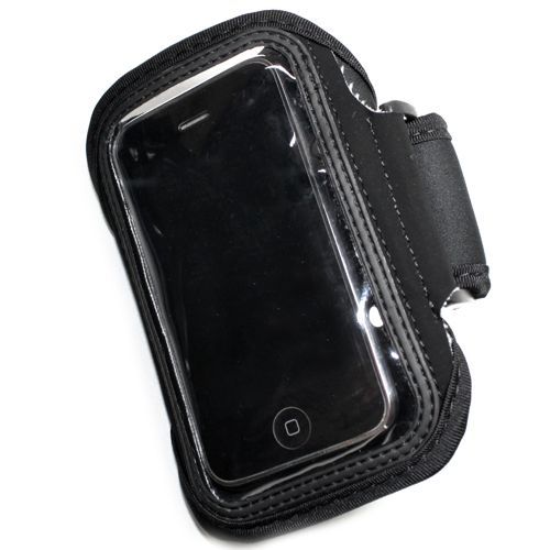 Etui Brassard Noir Sport Fermeture Velcro Pour Apple Iphone 5 Facilement Réglable Grâce À Sa Sangle Scratch Ecran Protégé Par Fenetre Film Transparent Léger Au Toucher Agréable
