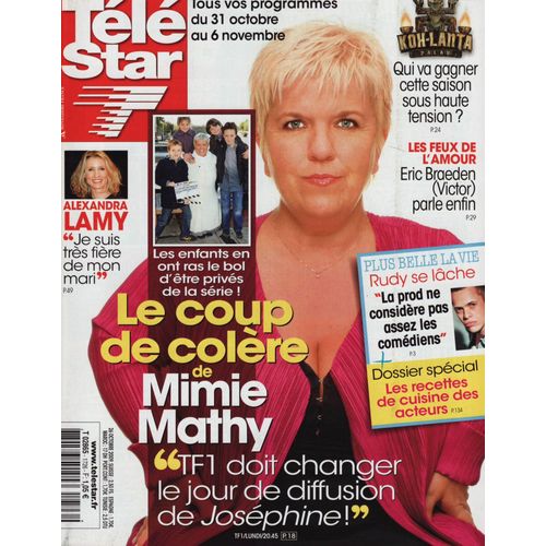 Télé Star / 26-10-2009 N°1726 : Alexandra Lamy (1p) Mimie Mathy (3p) Michael Jackson (1p)