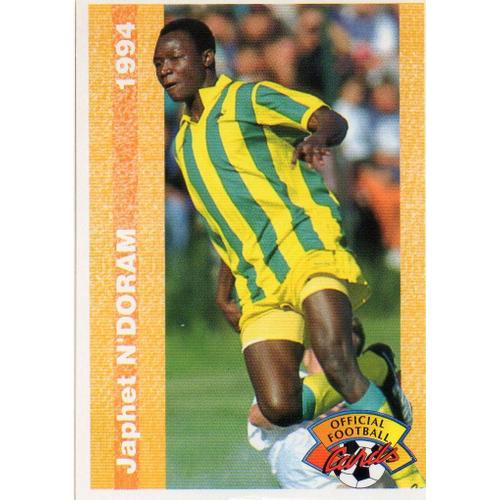 Official Football Cards 1994 Carte Japhet N'doram N° 175 Nantes