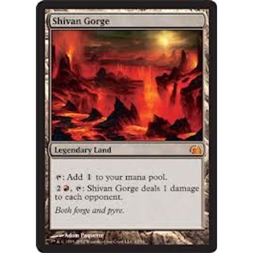 Magic Mtg - Gorge De Shiv - Shivan Gorge - Foil - From The Vault Realms