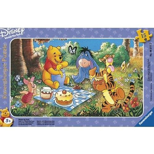 Puzzle Puzzle Cadre - Winnie L'ourson Au Pique-Nique