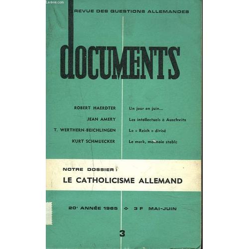 Revue Des Questions Allemandes. Mai-Juin 1965. Dossier : Le Catholicisme Allemand