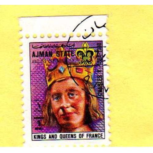 Timbre Emirats Arabes Unis Ajman State Charles V