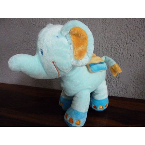 Doudou Éléphant Bleu By Pommette