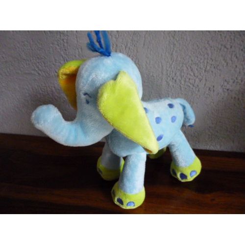 Doudou Éléphant Bleu By Nicotoy