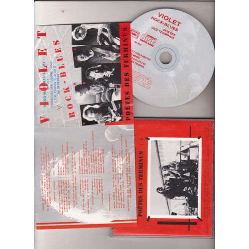 Cd  Violet Rock-Blues Poètes Des Terminus Berton Broussolle Diho Douriaux   Canons Et P'tites