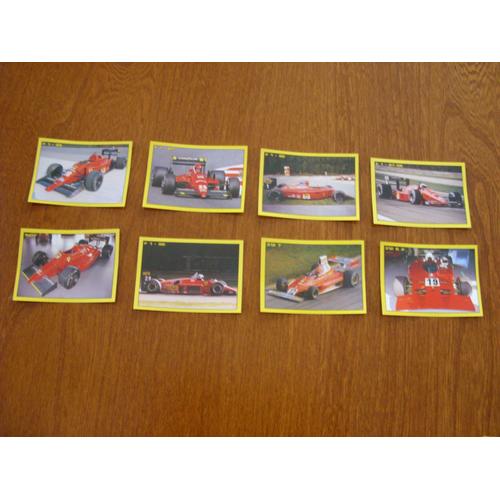 Lot De 8 Autocollants Panini Ferrari (1997)