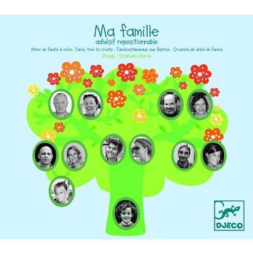 Stickers Djeco Arbre Genealogique Repositionnable Ma Famille Rakuten