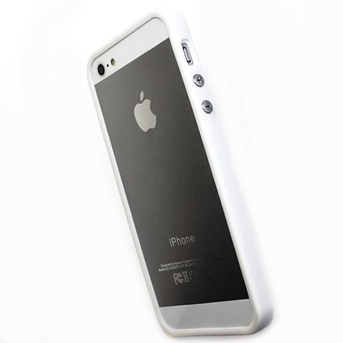 Housse Silicone Bumper Blanc Pour Apple Iphone 5