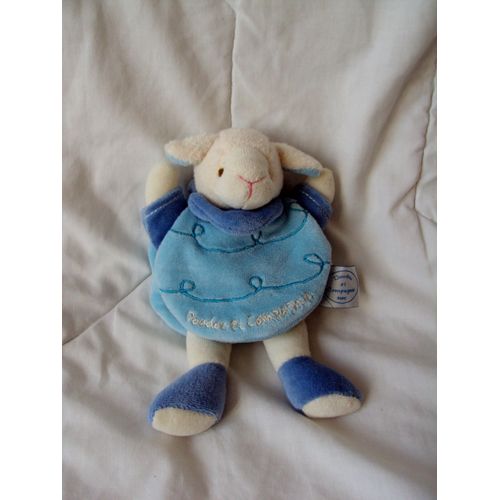 Doudou Mouton Brebis Bleu Gaston By Doudou Et Compagnie