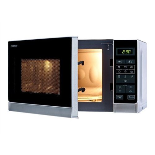 Sharp R-242(IN)W - Four micro-ondes monofonction - 20 litres - 800 Watt - argent