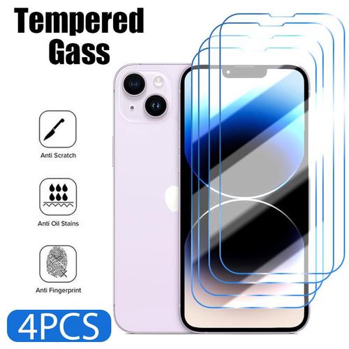 Protecteur D'écran Pour Iphone 4 Pièces En Verre Trempé 9d Pour Modèles 11 12 13 14 Pro Max 8 Plus 13 14 Xs X Xr Se