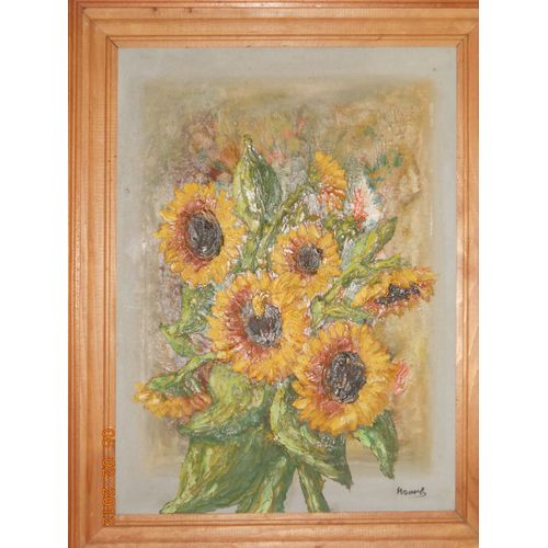 Huile Sur Toile Nature Morte Signée