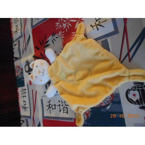 Doudou Petit Chat Jaune