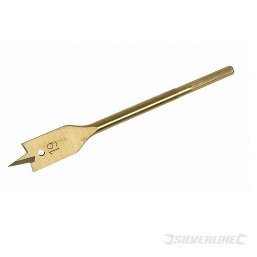 Mèche à bois plate titanée 18 mm