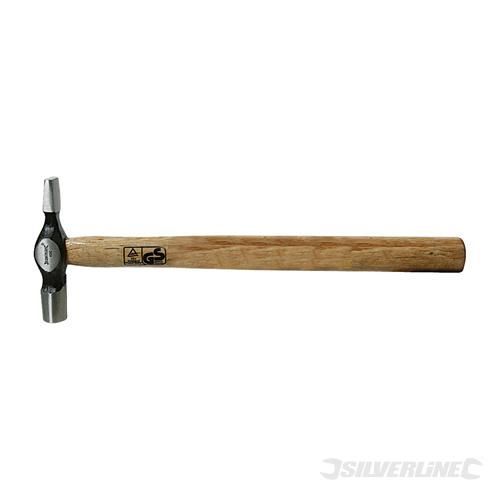 Marteau de tapissier panne en travers manche bois dur 110 g