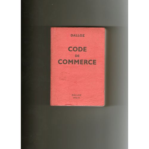 Code De Commerce