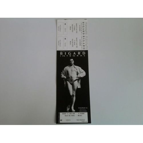 Ticket Spectacle  Bigard Intégral