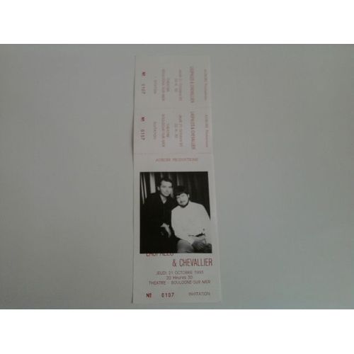 Ticket Spectacle Laspales & Chevallier