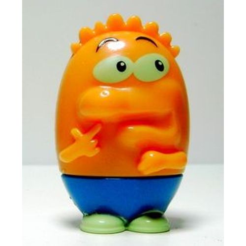 Figurine Kinder 2011 Petits Monstres Feutre Orange Mixart Dc 036
