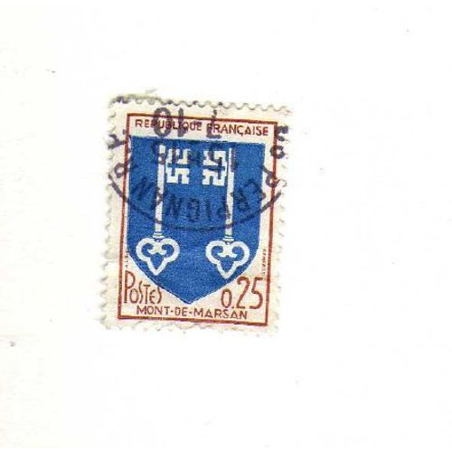 Timbre France Blason De Mont De Marsan
