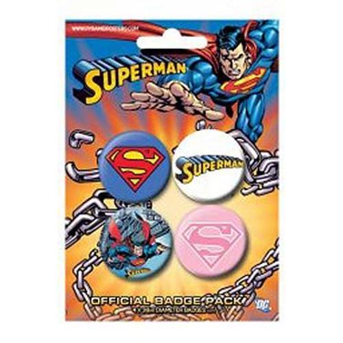 Superman Pack 4 Badges