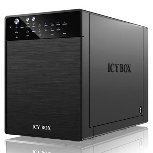 ICY BOX IB-RD3640SU3 - Baie de disques - 4 Baies (SATA-600) - HDD 0 - SATA 3Gb/s, USB 3.0 (externe)
