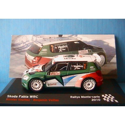 Skoda Fabia Wrc #7 Vouilloz Veillas Rallye Monte Carlo 2010 Ixo 1/43 Altaya-Ixo