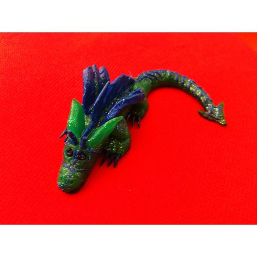 Dragon Bleu Création Fimo