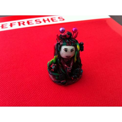 Sorcière Avec Araignée Création Fimo