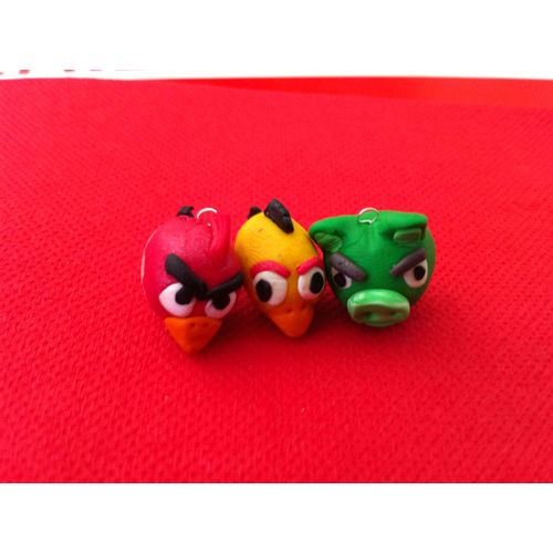 3 Têtes Angry Bird Création Fimo