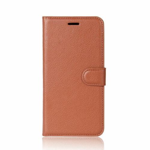 Oneplus 5t A5010 ? Étui Portefeuille À Rabat En Cuir 5.5 Pouces Coque Arrière Avec Support Pour Téléphone Portable