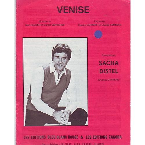 Rare Partition Sacha Distel Venise
