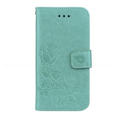 Étui Portefeuille En Cuir Pu Pour Huawei Y3 5.0 Pouces Coque En Silicone Motif Floral Rose Étui Pour Téléphone Version Funda