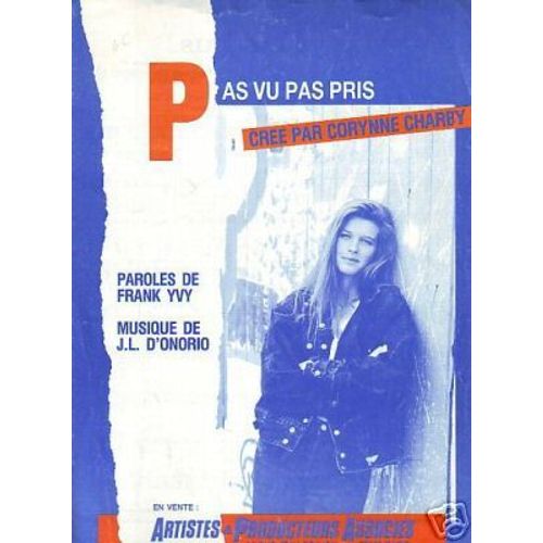 Rare Partition Corynne Charby Pas Vu Pas Pris