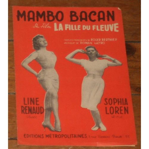 Rare Partition Line Renaud Sophia Loren Mambo Bacan