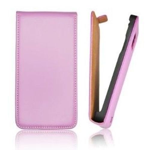 Etui Slim Cuir Violet Pour Iphone 5