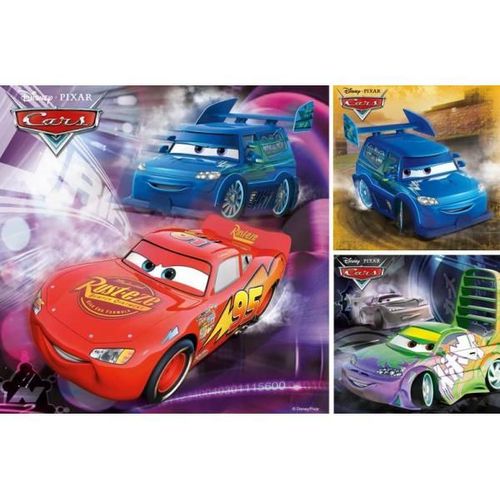 Puzzle 3 X 49 Pièces - Cars : Sur La Piste De Course