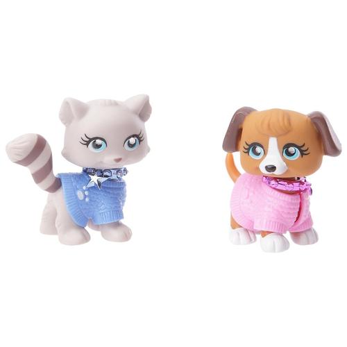 Duo animaux polly pocket chat + chien