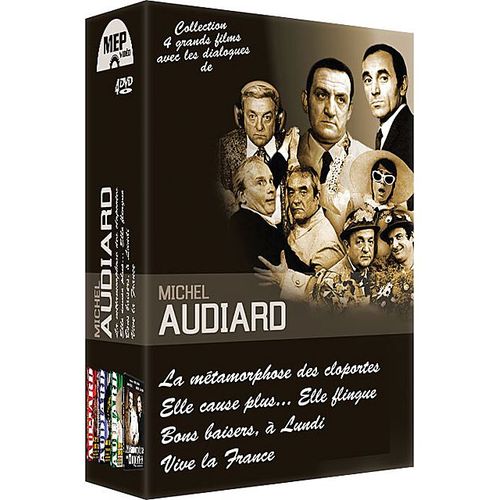 Michel Audiard - Coffret 4 Films : La Métamorphose Des Cloportes + Elle Cause Plus... Elle Flingue + Bons Baisers... À Lundi + Vive La France - Pack