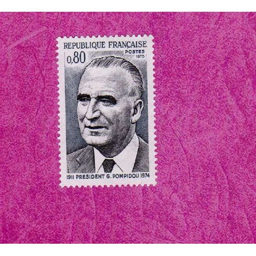 Timbre France Président Georges Pompidou Neuf