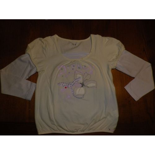 T-Shirt M Longues Disney Jean Vert Anis 8 Ans Neuf