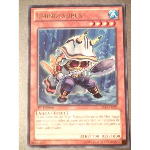 Carte Yu-Gi-Oh Uminotaurus Abyr-Fr095 Rare 1ère Éd