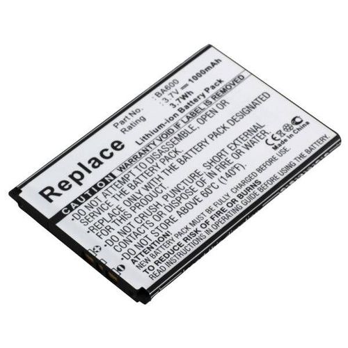 Batterie 1000 Mah Li Ion 3,7 Volt Sony Xperia U / Lt26 / Lt26a / Lt26i / St25 / St25i Remplace Ba600