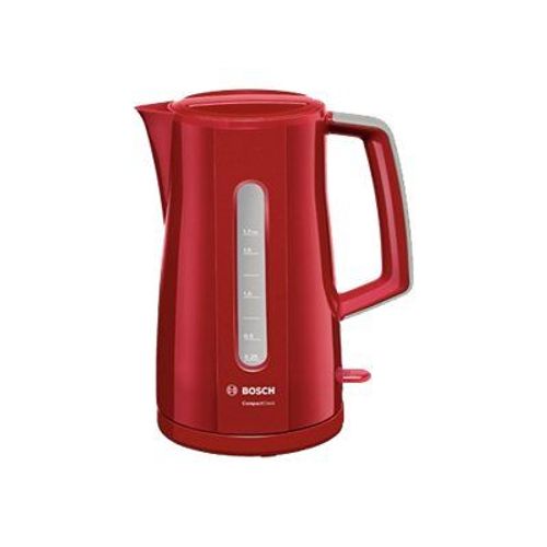 Bosch CompactClass TWK3A014 - Bouilloire - 1.7 litres - 2.4 kWatt - rouge/gris