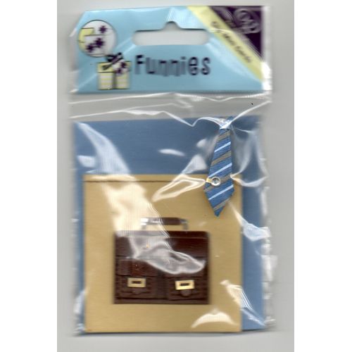 Scrapbooking - Mini Carte Cadeau 3d "Cartable"  + Enveloppe