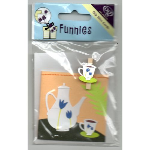Scrapbooking - Mini Carte Cadeau 3d "Cafetière"  + Enveloppe
