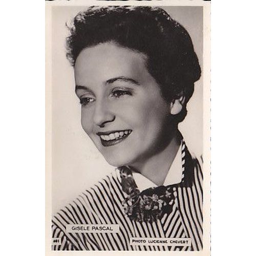 Superbe Carte Postale D'époque Années 50 Actrice Giséle Pascal Photo Lucienne Chevert