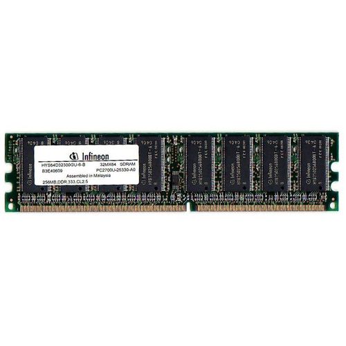 Infineon SDRAM Modules - 256 Mo (32Mx64) PC2700 DIMM DDR 333MHz