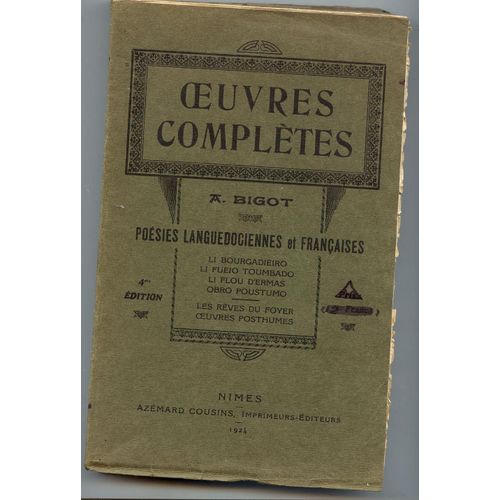 Oeuvres Complètes. Poésies Languedociennes Et Fran
